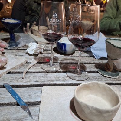 Tast de vins amb ceràmica